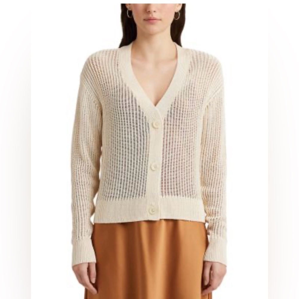 Polo Ralph Lauren Cream Knit Cardigan